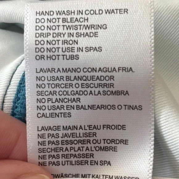 Michael Kors Women's One Shoulder Cutout Swimsuit Turquoise Floral, Size 6 NWT - Picture 9 of 11